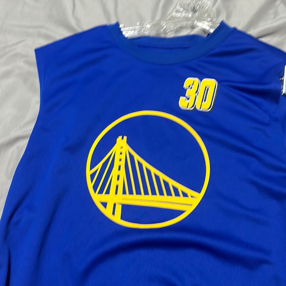 Custom Warriors Steph Curry Jersey. Size Large